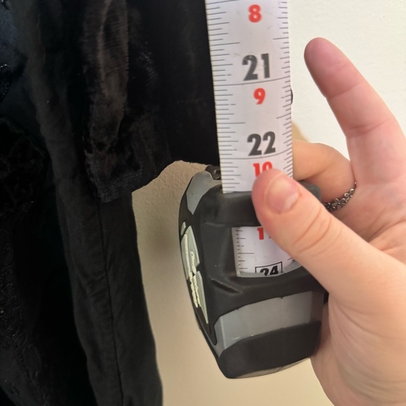 Women’s Vintage 90’s Witchy Velvet Floral Embroidered Button Down Dress 1 Size - Picture 16 of 16